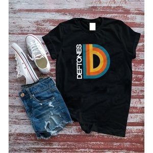 Deftones Shirt Deftones Capital D Black T-Shirt